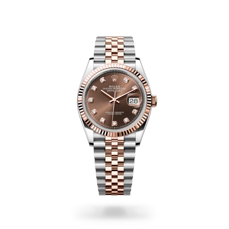 rolex Datejust in Everose Rolesor - combination of Oystersteel and Everose gold, M126231-0053 - Henne Jewelers