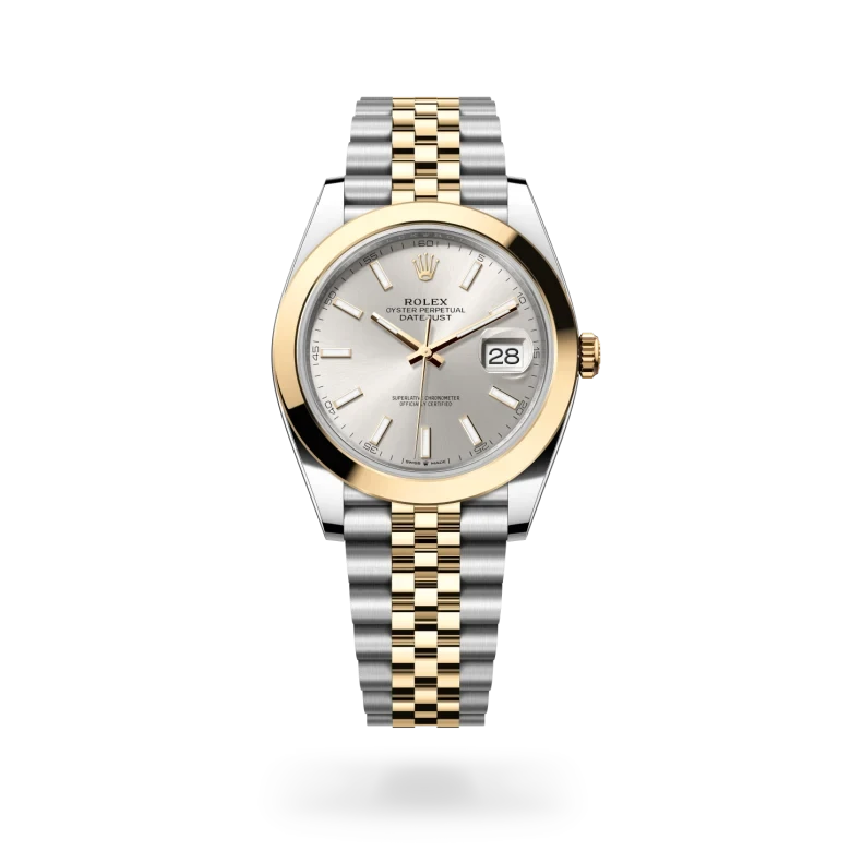 rolex datejust in yellow rolesor - combination of oystersteel and yellow gold, M126303-0002 - henne jewelers