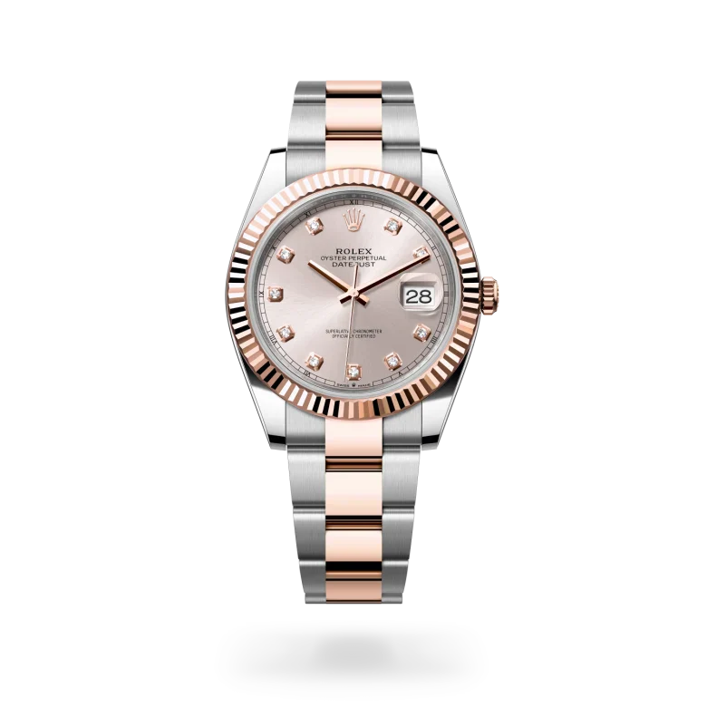 rolex Datejust in Everose Rolesor - combination of Oystersteel and Everose gold, M126331-0007 - Henne Jewelers