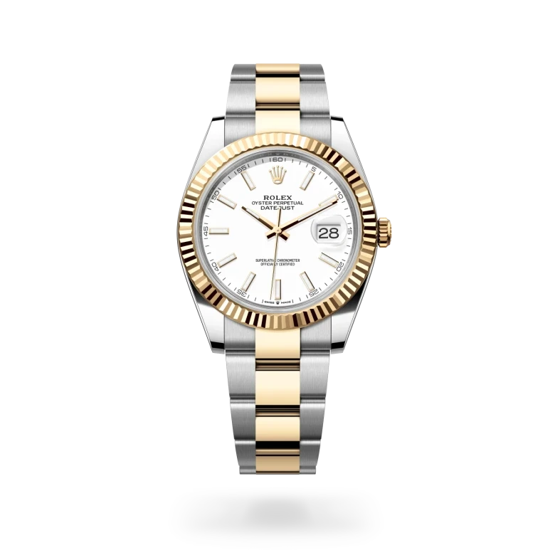 rolex datejust in yellow rolesor - combination of oystersteel and yellow gold, M126333-0015 - henne jewelers