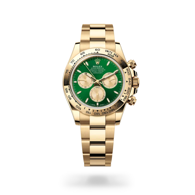 rolex Cosmograph Daytona in 18 kt yellow gold, M126508-0008 - Henne Jewelers