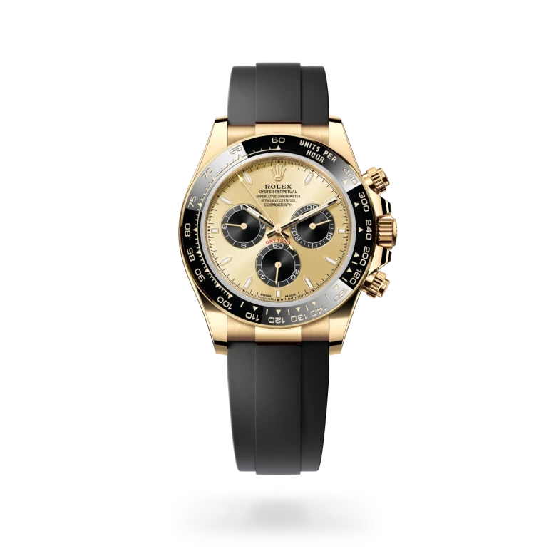 rolex cosmograph daytona in 18 ct yellow gold, M126518LN-0012 - henne jewelers