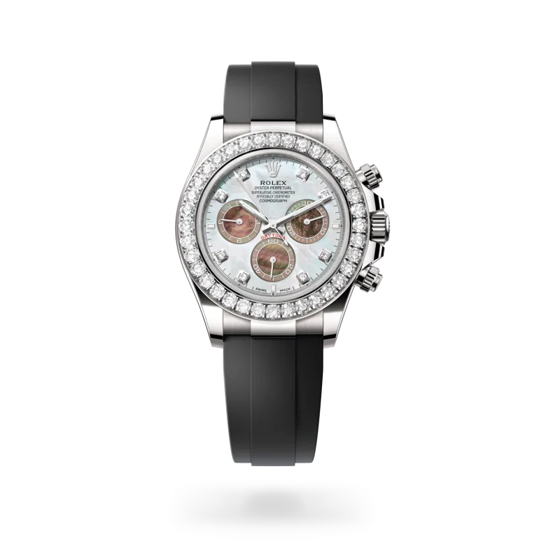 rolex Cosmograph Daytona in 18 kt white gold, M126589RBR-0001 - Henne Jewelers