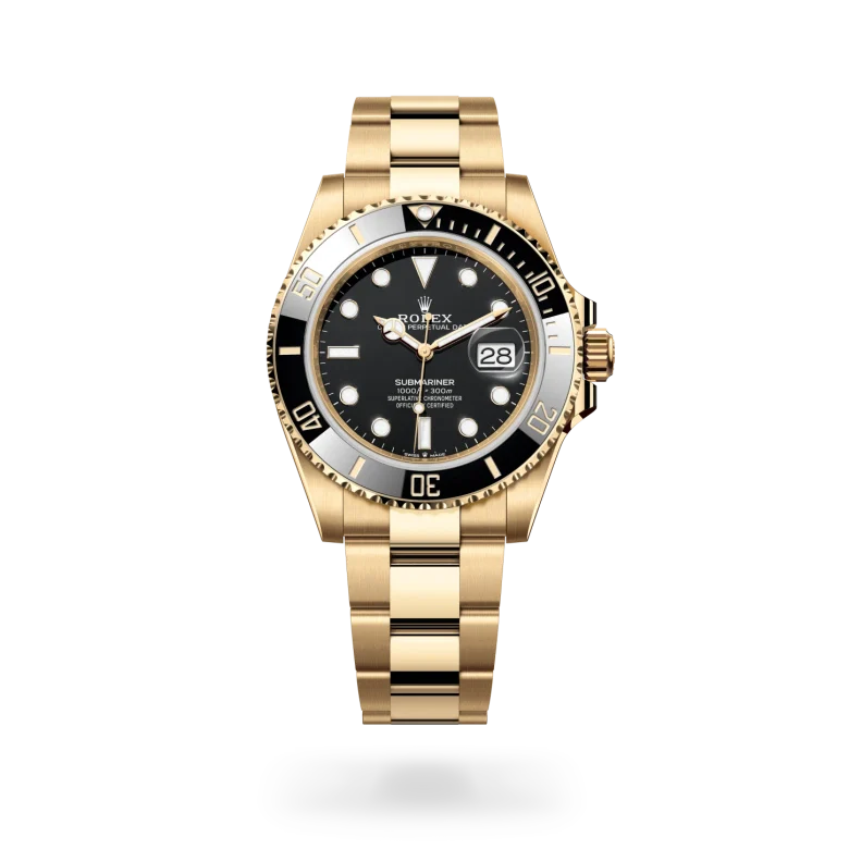 rolex Submariner in 18 kt yellow gold, M126618LN-0002 - Henne Jewelers