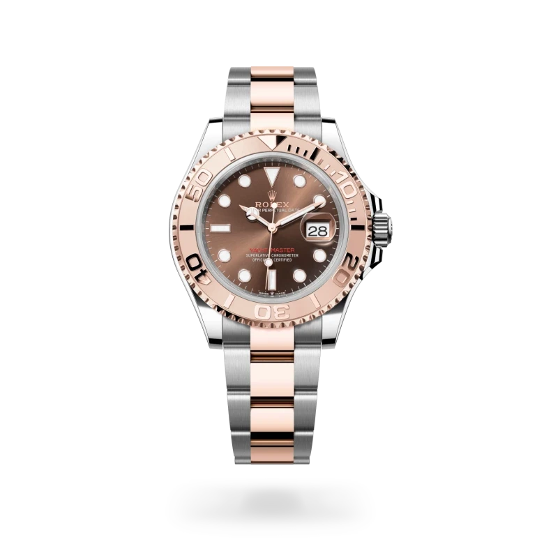 rolex yacht-master in everose rolesor - combination of oystersteel and everose gold, M126621-0001 - henne jewelers