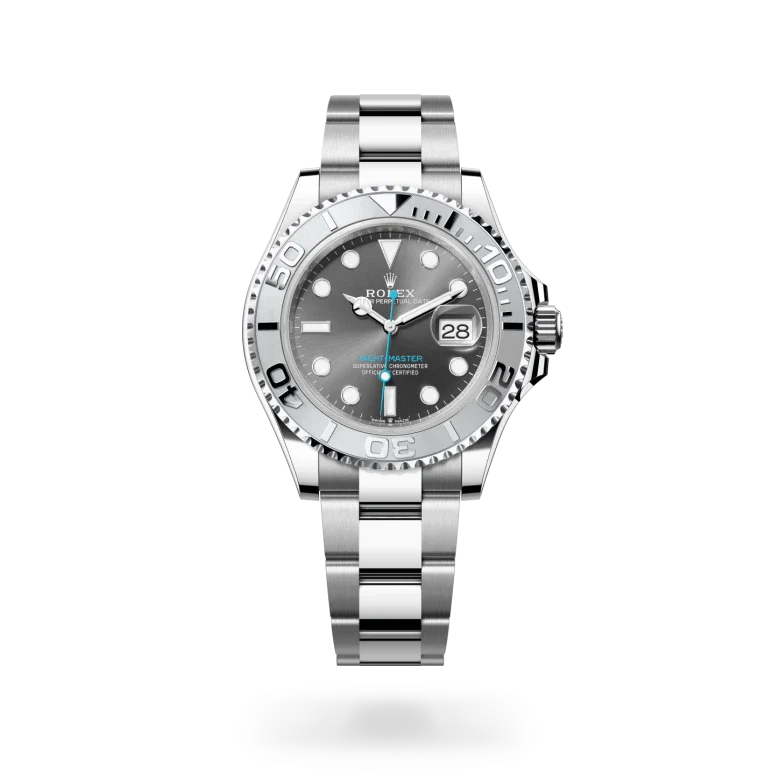 rolex Yacht-Master in Rolesium - combination of Oystersteel and platinum, M126622-0001 - Henne Jewelers