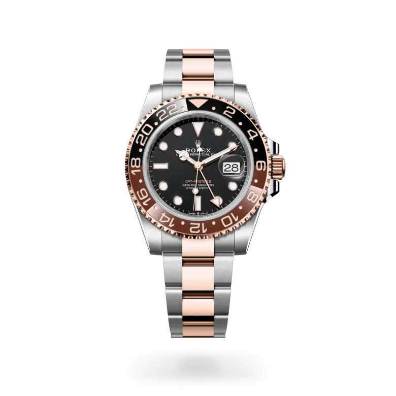 rolex GMT-Master II in Everose Rolesor - combination of Oystersteel and Everose gold, M126711CHNR-0002 - Henne Jewelers