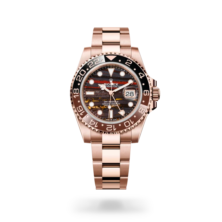 rolex GMT-Master II in 18 kt Everose gold, M126715CHNR-0002 - Henne Jewelers