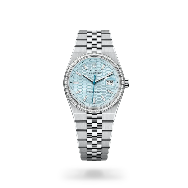 rolex Land-Dweller in Platinum, M127286TBR-0001 - Henne Jewelers