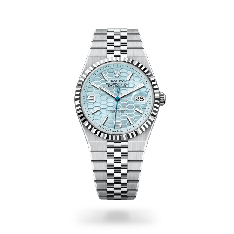rolex Land-Dweller in Platinum, M127336-0001 - Henne Jewelers