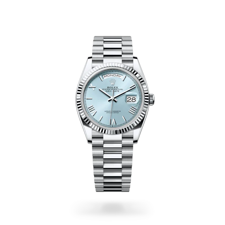rolex Day-Date in Platinum, M128236-0018 - Henne Jewelers
