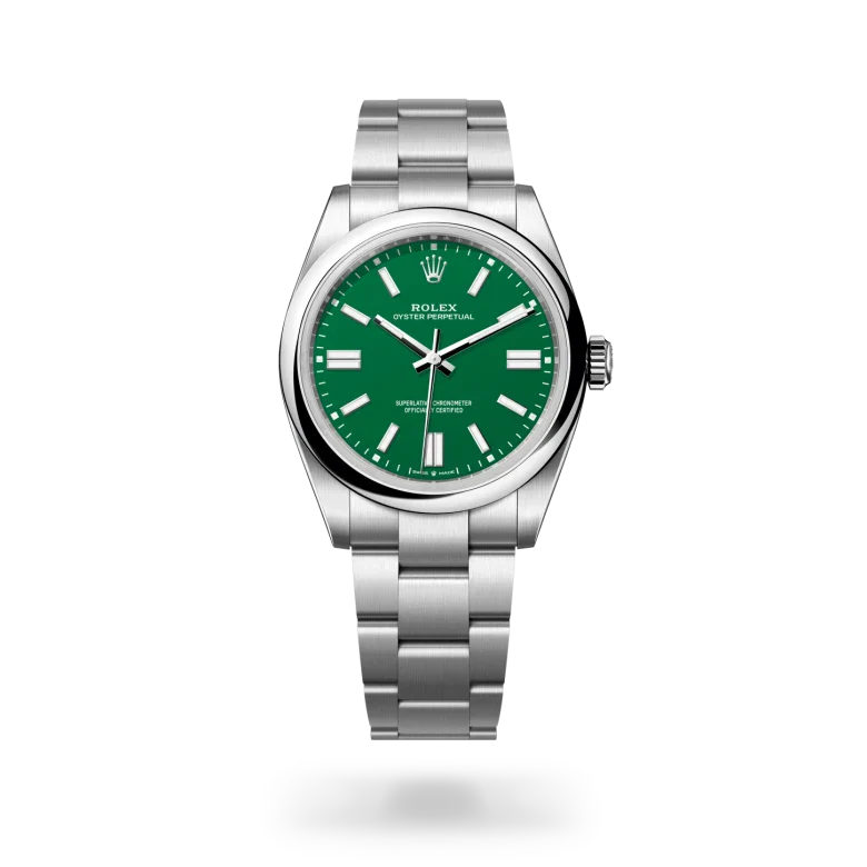 rolex Oyster Perpetual in Oystersteel, M134300-0004 - Henne Jewelers