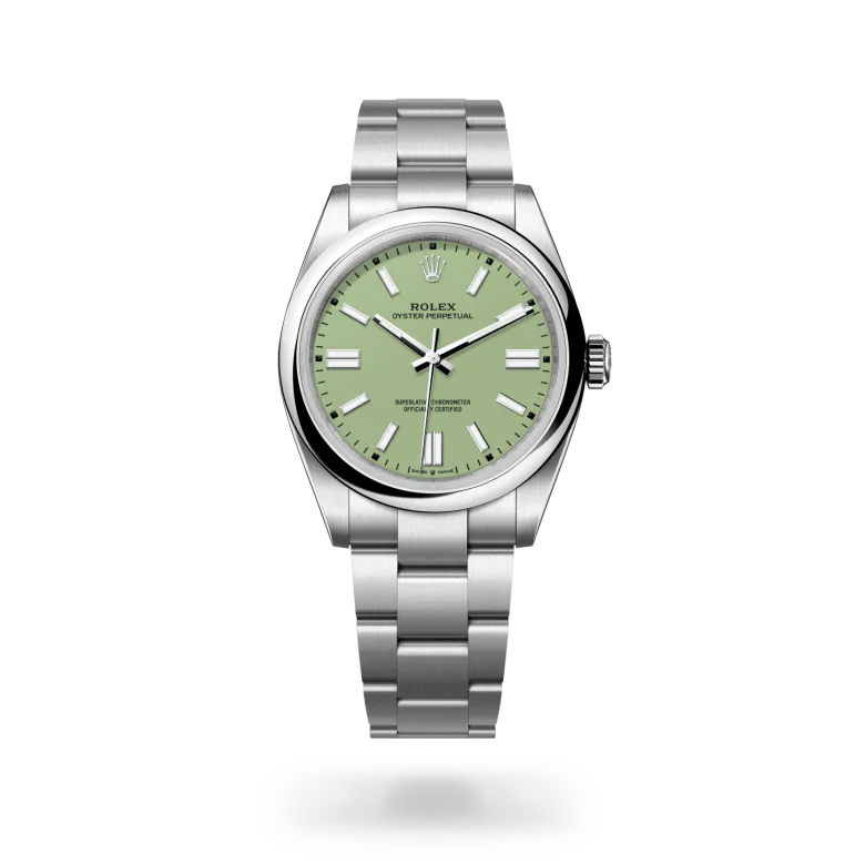 rolex Oyster Perpetual in Oystersteel, M134300-0006 - Henne Jewelers