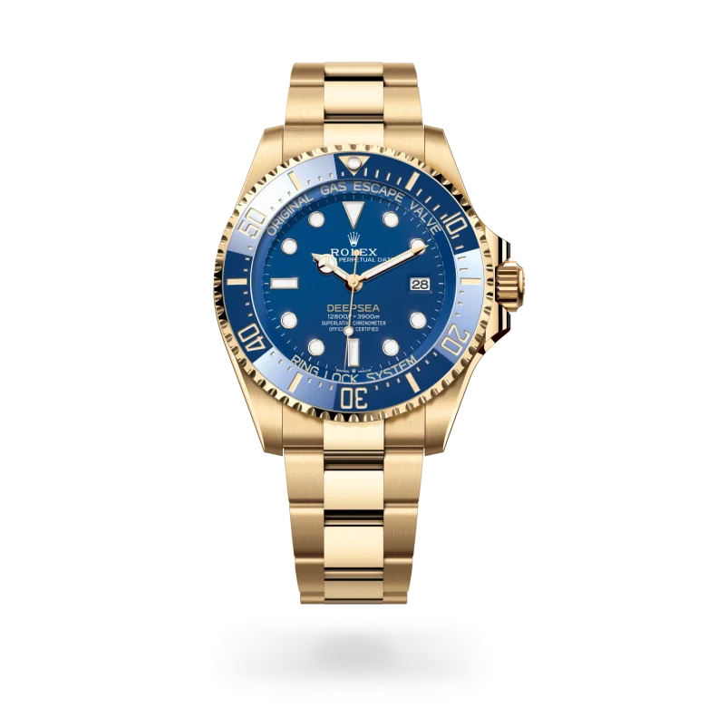 rolex Deepsea in 18 kt yellow gold, M136668LB-0001 - Henne Jewelers