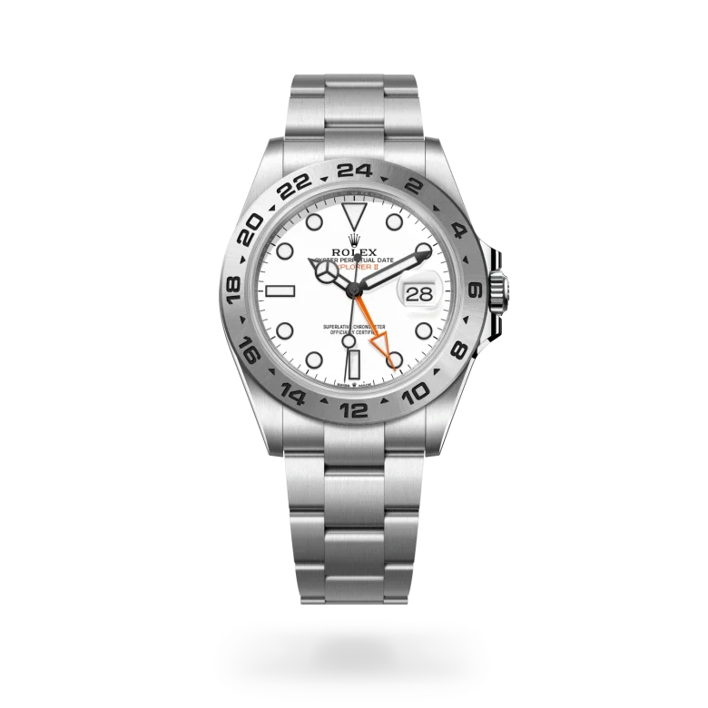 rolex Explorer II in Oystersteel, M226570-0001 - Henne Jewelers