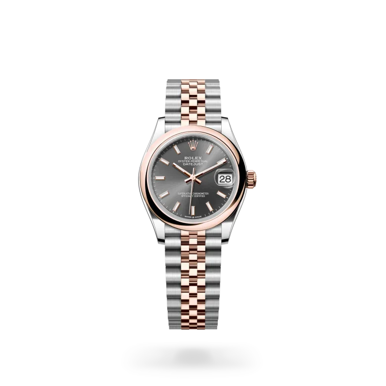 rolex Datejust in Everose Rolesor - combination of Oystersteel and Everose gold, M278241-0018 - Henne Jewelers