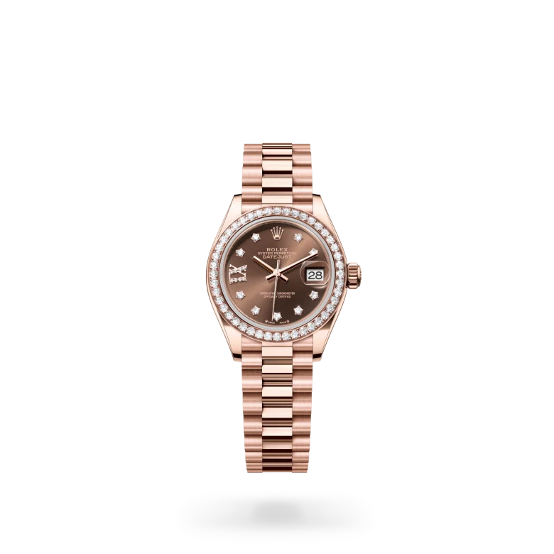 rolex Lady-Datejust in 18 kt Everose gold, M279135RBR-0001 - Henne Jewelers