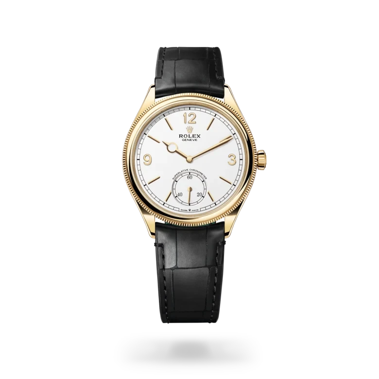 rolex 1908 in 18 ct yellow gold, M52508-0005 - henne jewelers