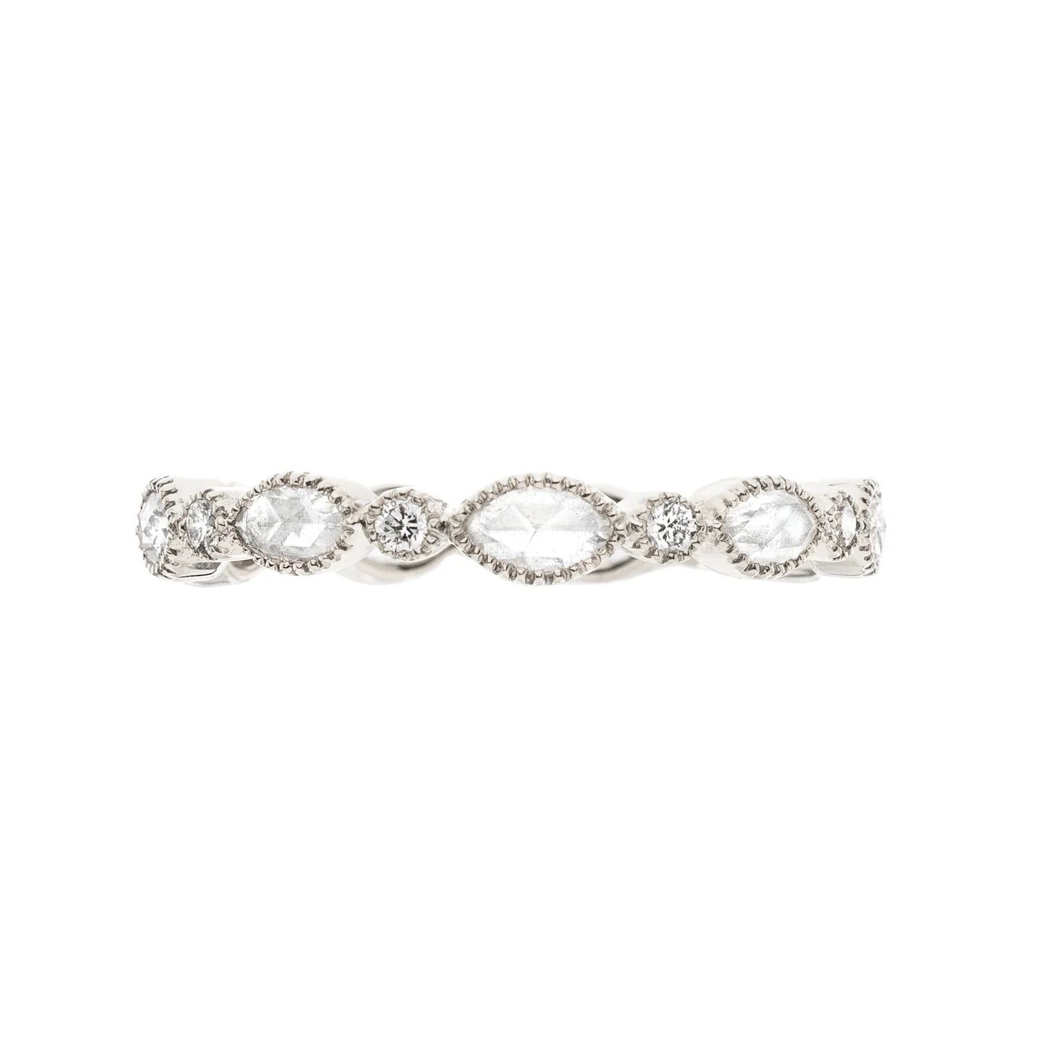 SETHI COUTURE 18K WHITE GOLD AMARA DIAMOND MARQUISE BAND