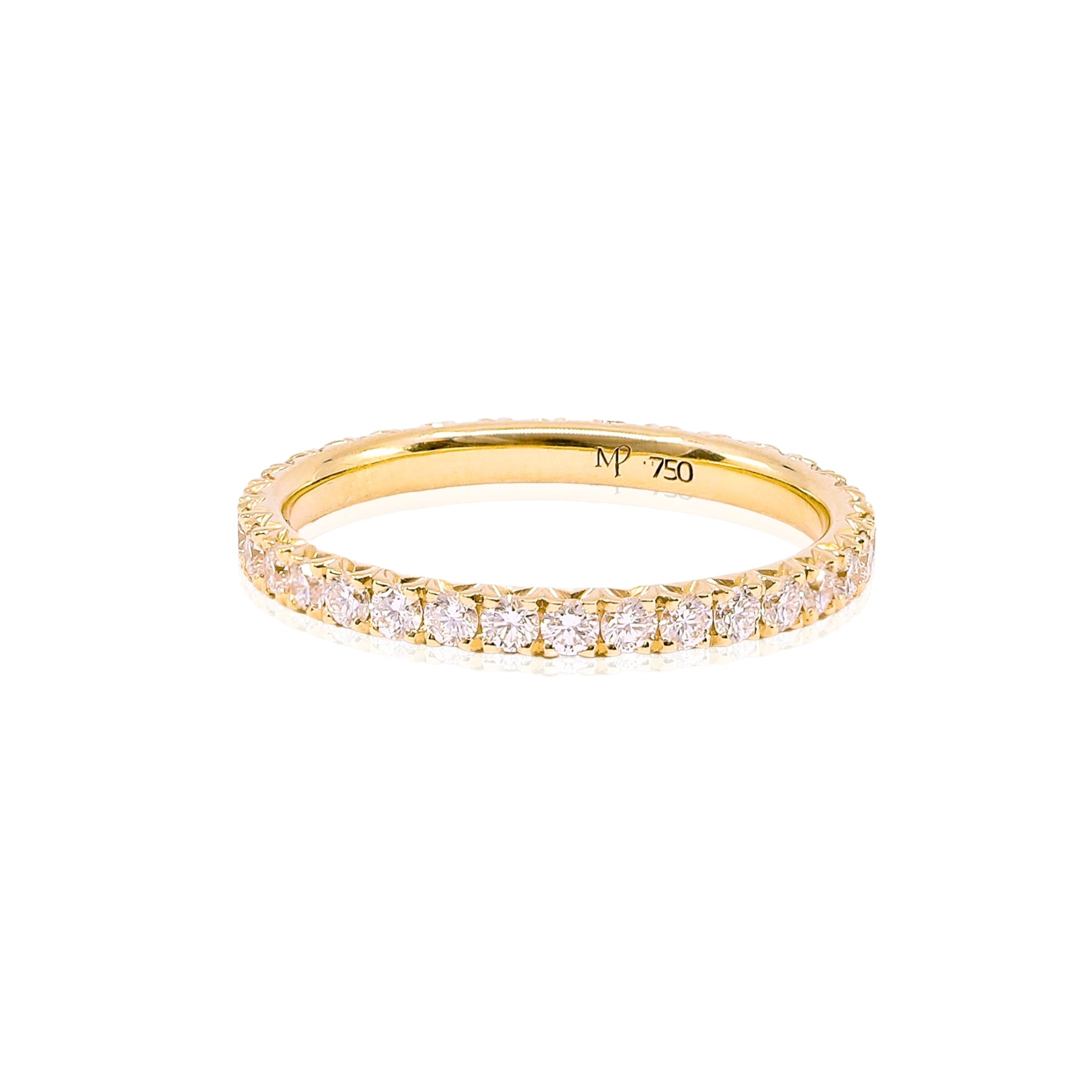 MARK PATTERSON 18K YELLOW GOLD DIAMOND ETERNITY BAND - 0.73CTW