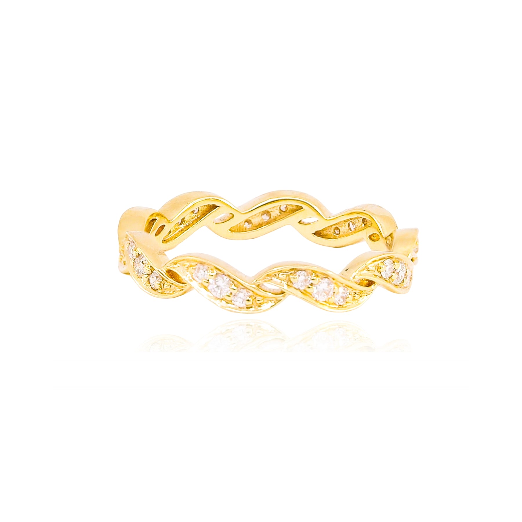 SETHI COUTURE 18K YELLOW GOLD DIAMOND ESHA ETERNITY BAND - 0.32CTW