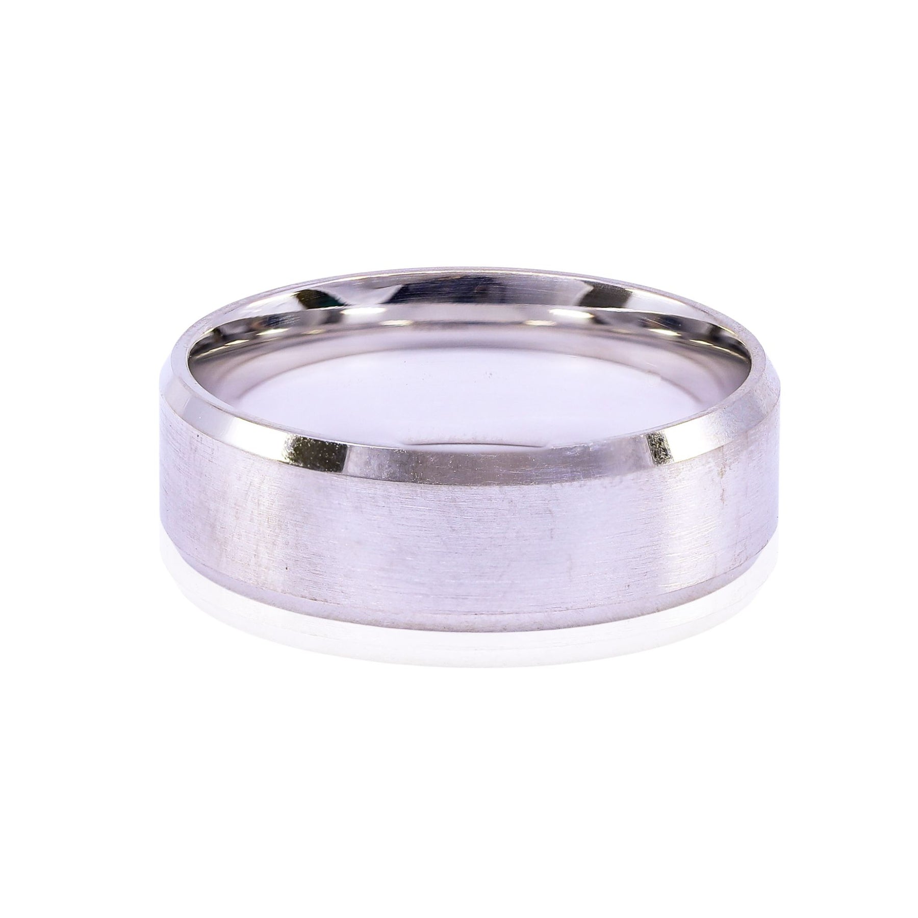 14K WHITE GOLD SATIN FINISH WEDDING BAND