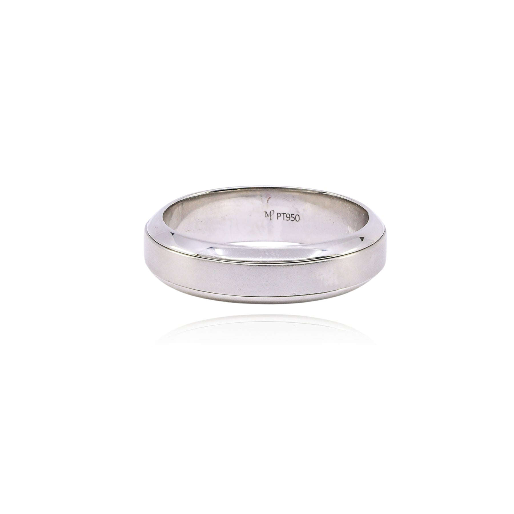 MARK PATTERSON BRUSHED PLATINUM WEDDING BAND