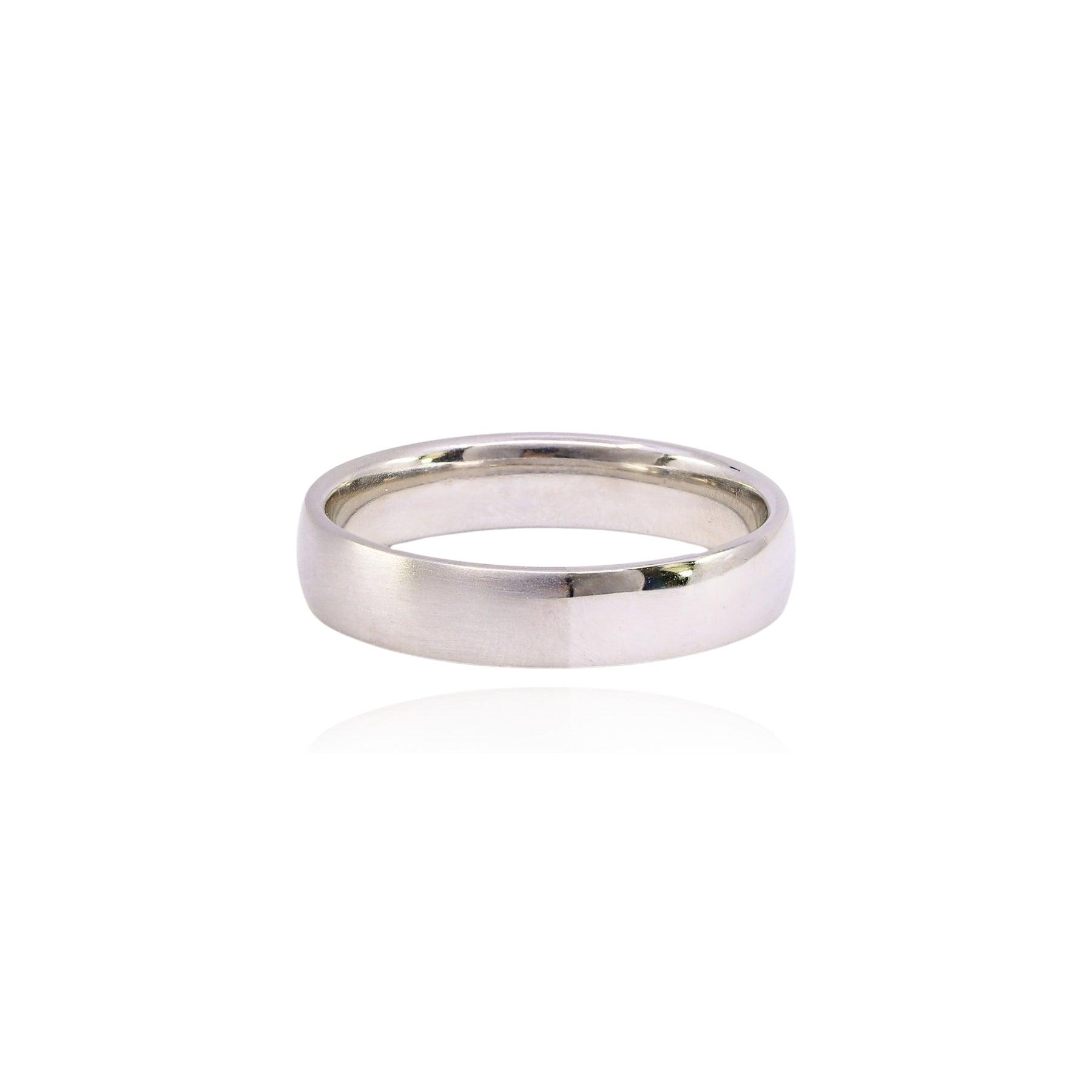MARK PATTERSON PLATINUM HALF AND HALF WEDDING BAND