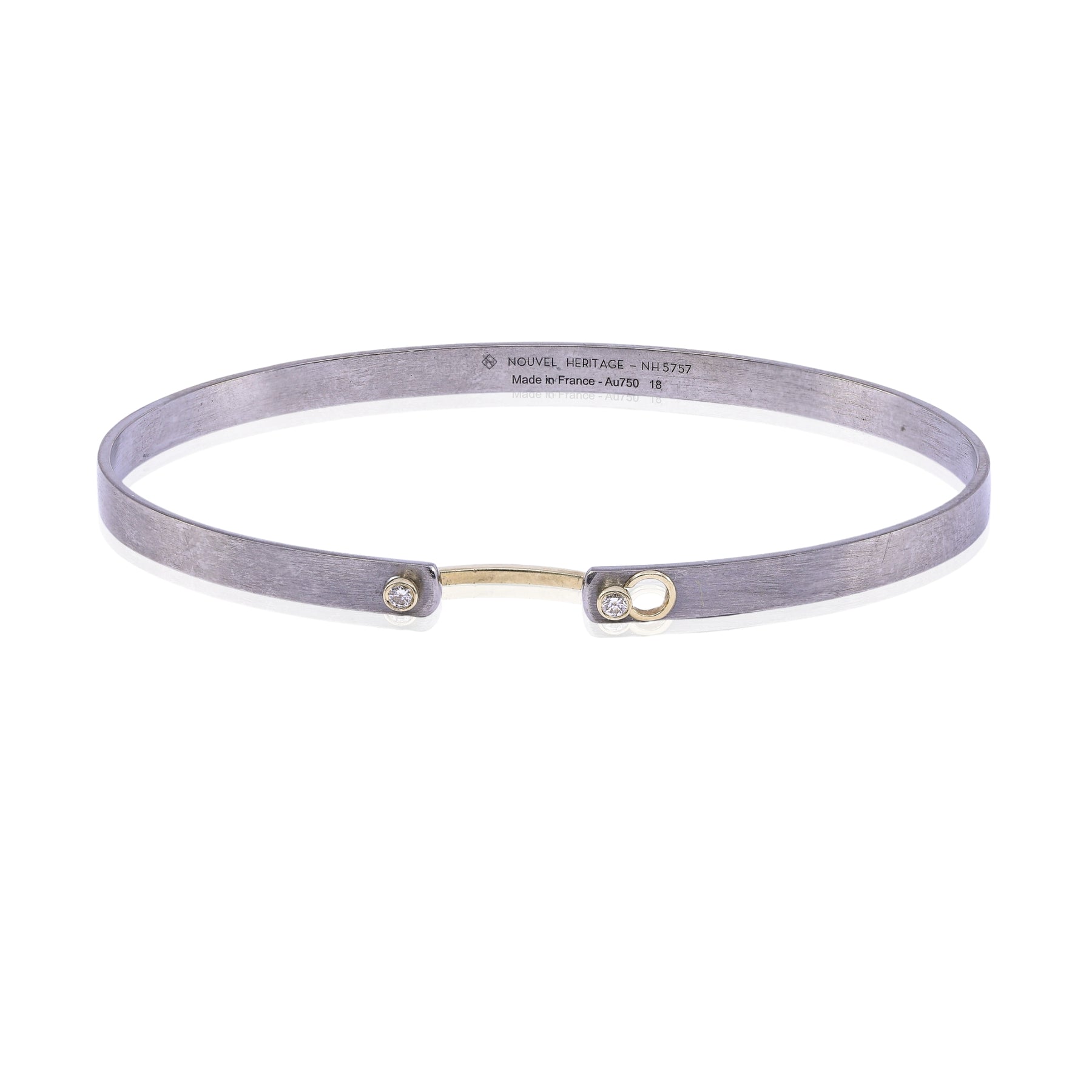 ESTATE 18K WHITE GOLD NOUVEL HERITAGE &