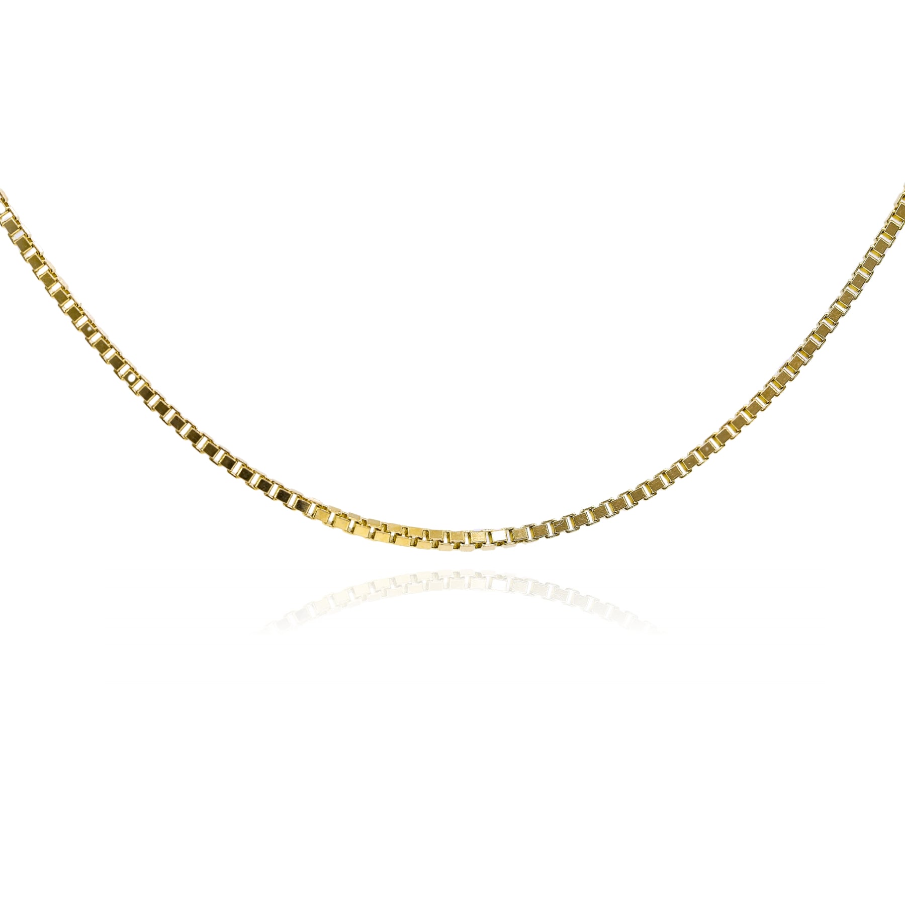 ESTATE 14K YELLOW GOLD BOX CHAIN