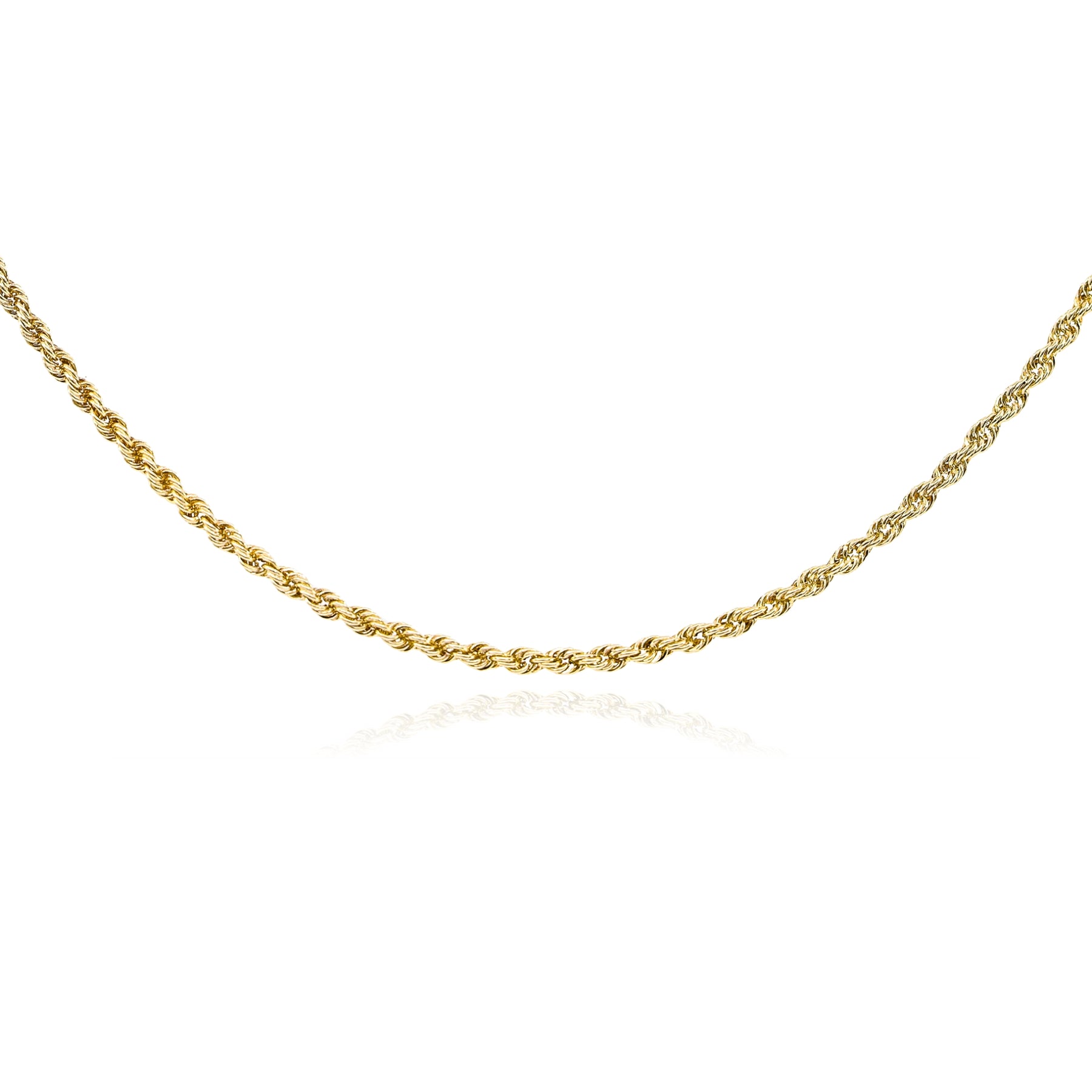 ESTATE 14K YELLOW GOLD ROPE CHAIN