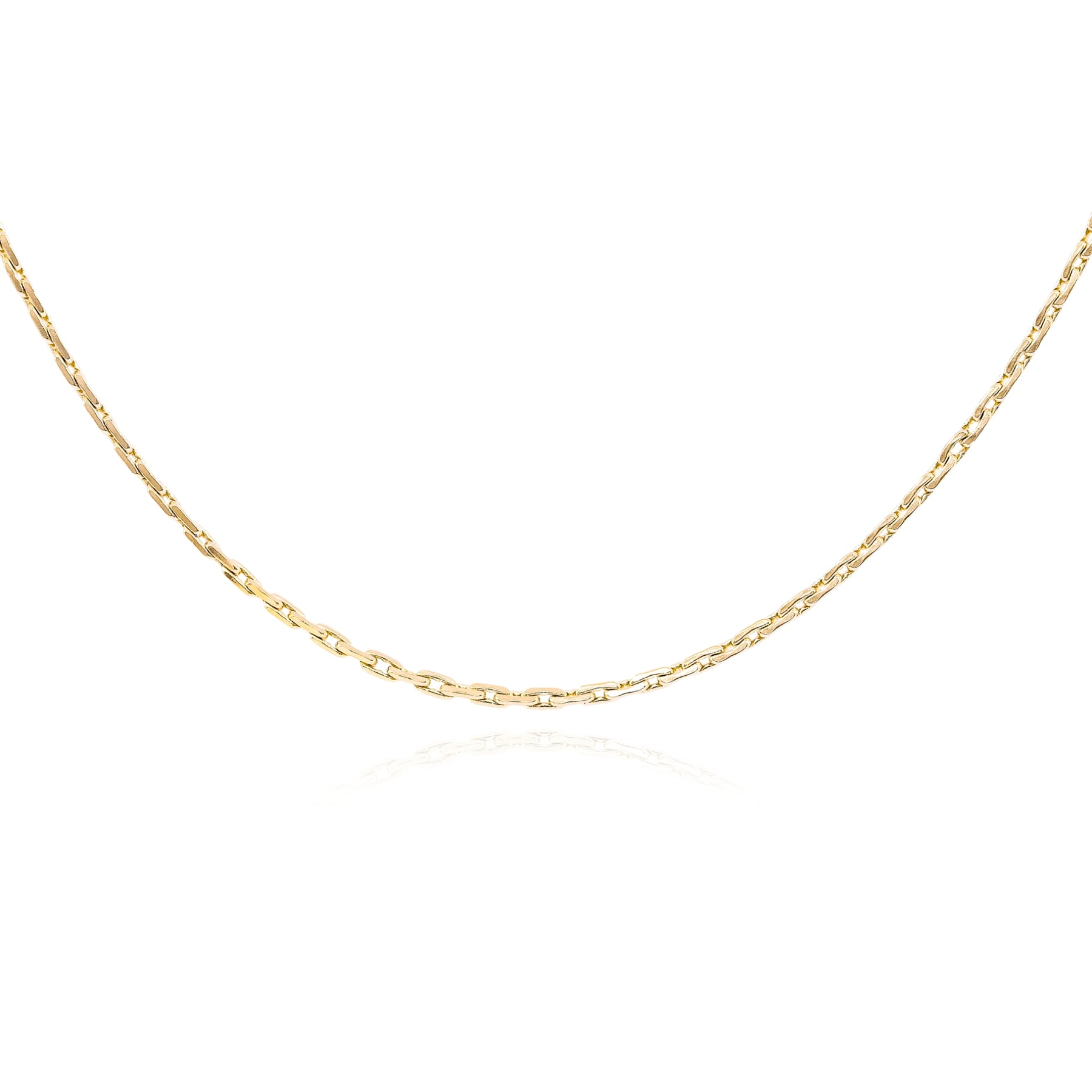 ESTATE 14K YELLOW GOLD LINK BOX CHAIN