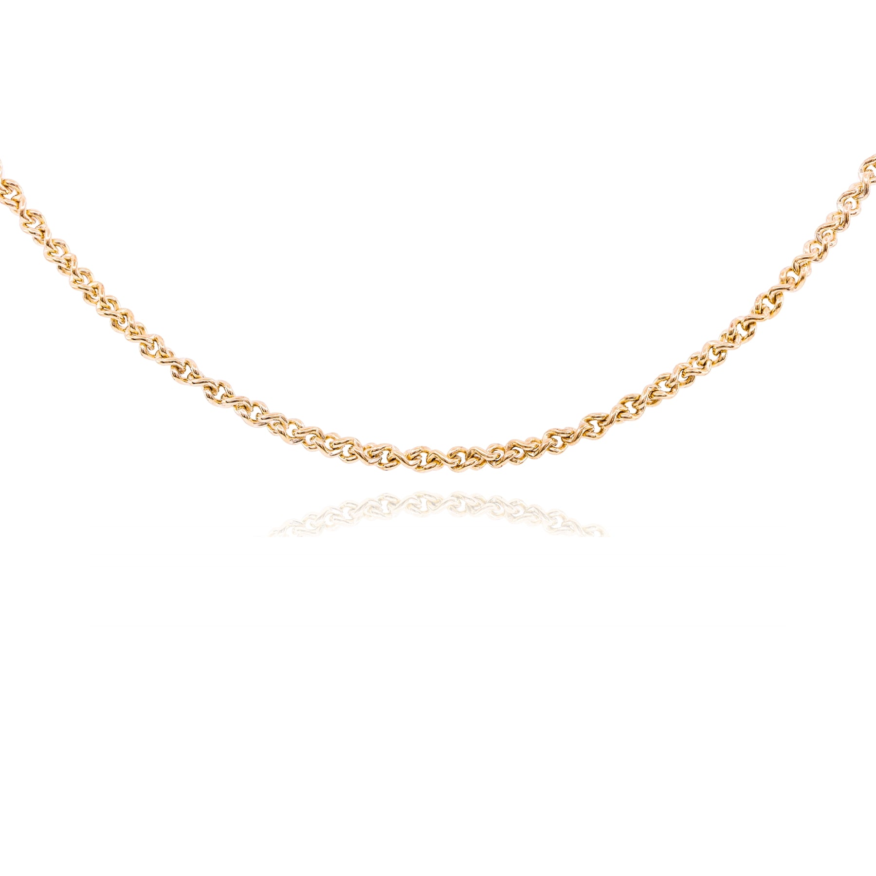 ESTATE 14K YELLOW GOLD TWISTED CABLE CHAIN