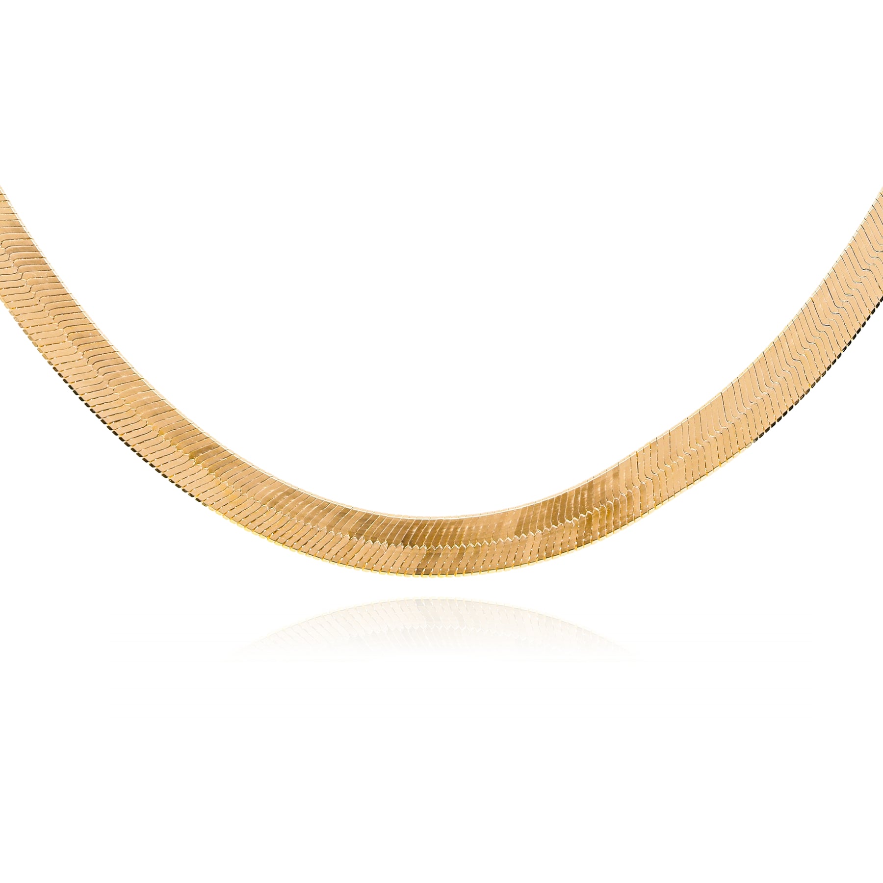 ESTATE 14K YELLOW GOLD HERRINGBONE CHAIN