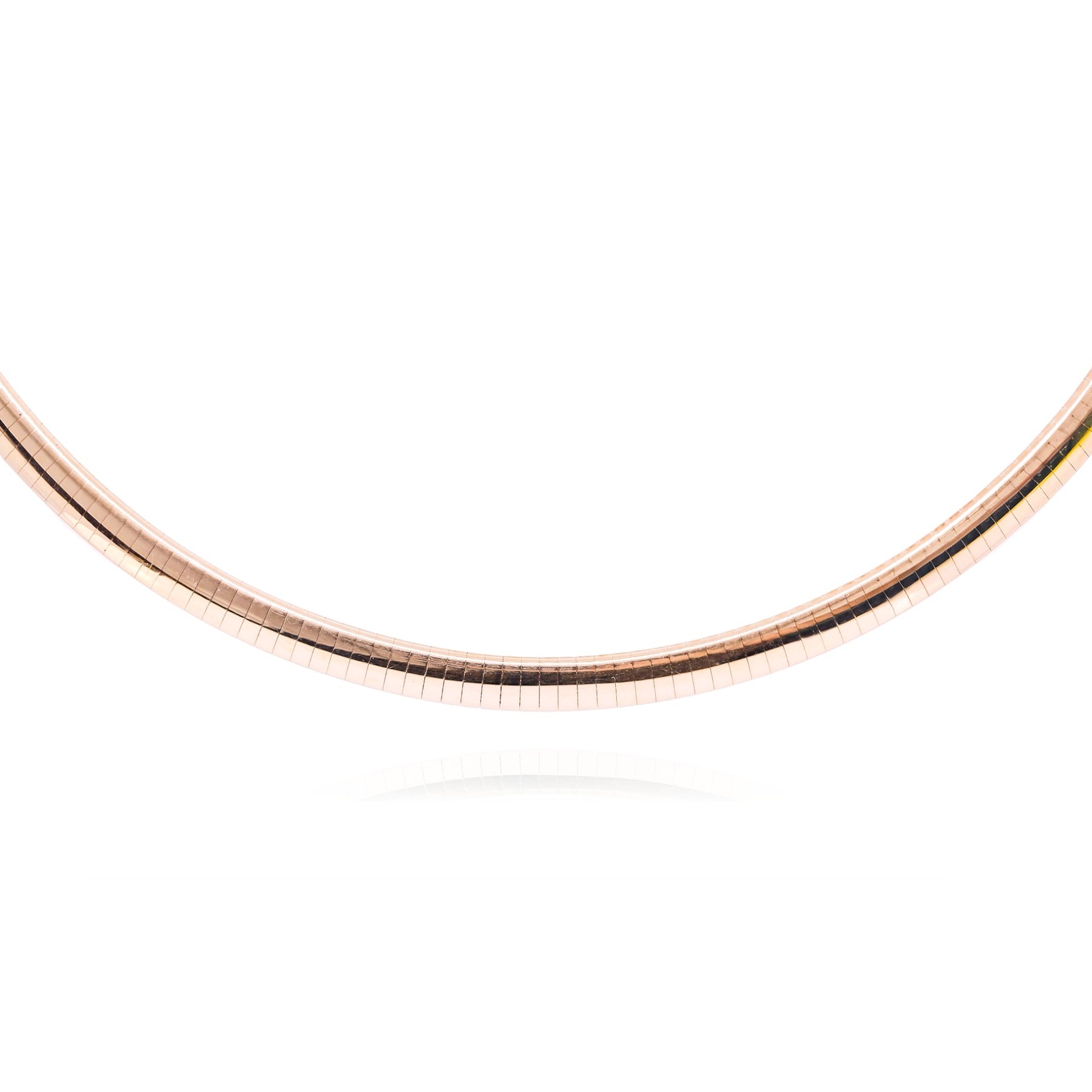 ESTATE 14K YELLOW GOLD OMEGA NECKLACE