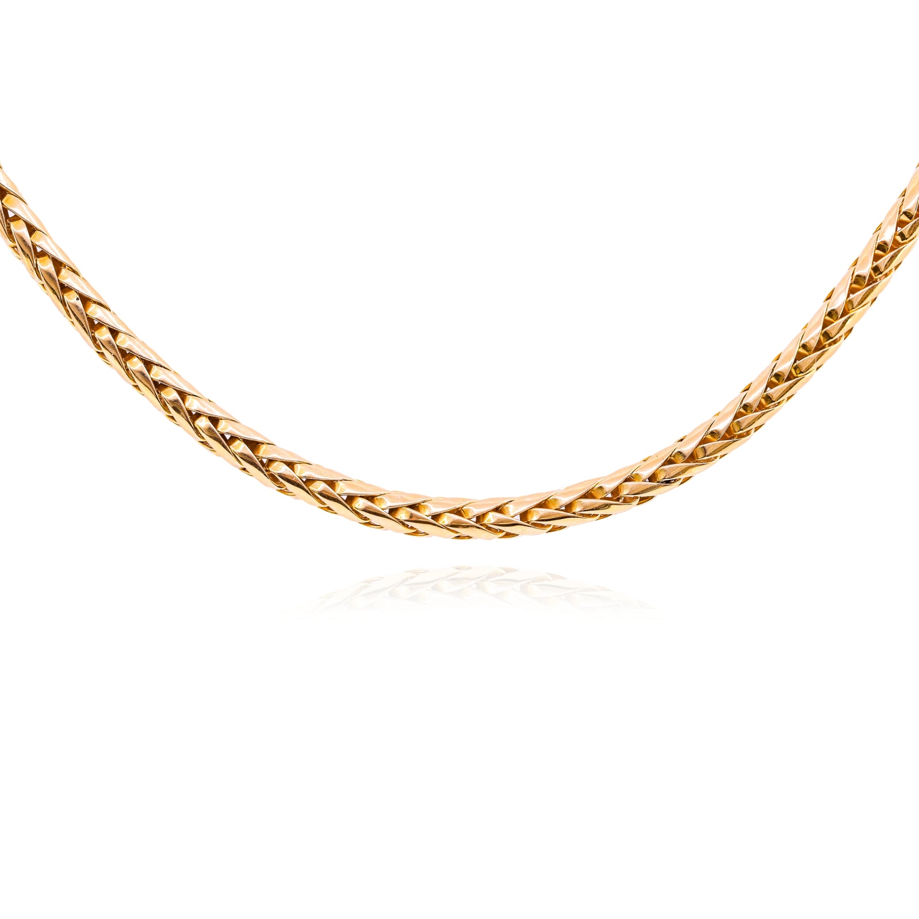 ESTATE 18K YELLOW GOLD FOXTAIL CHAIN