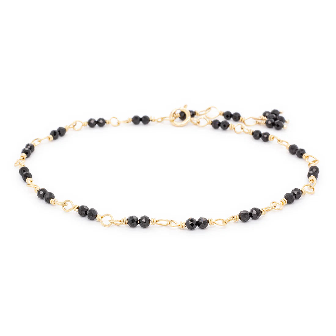 ANNE SPORTUN 14K YELLOW GOLD HAND-TIED SPINEL BEAD BRACELET  244-01600