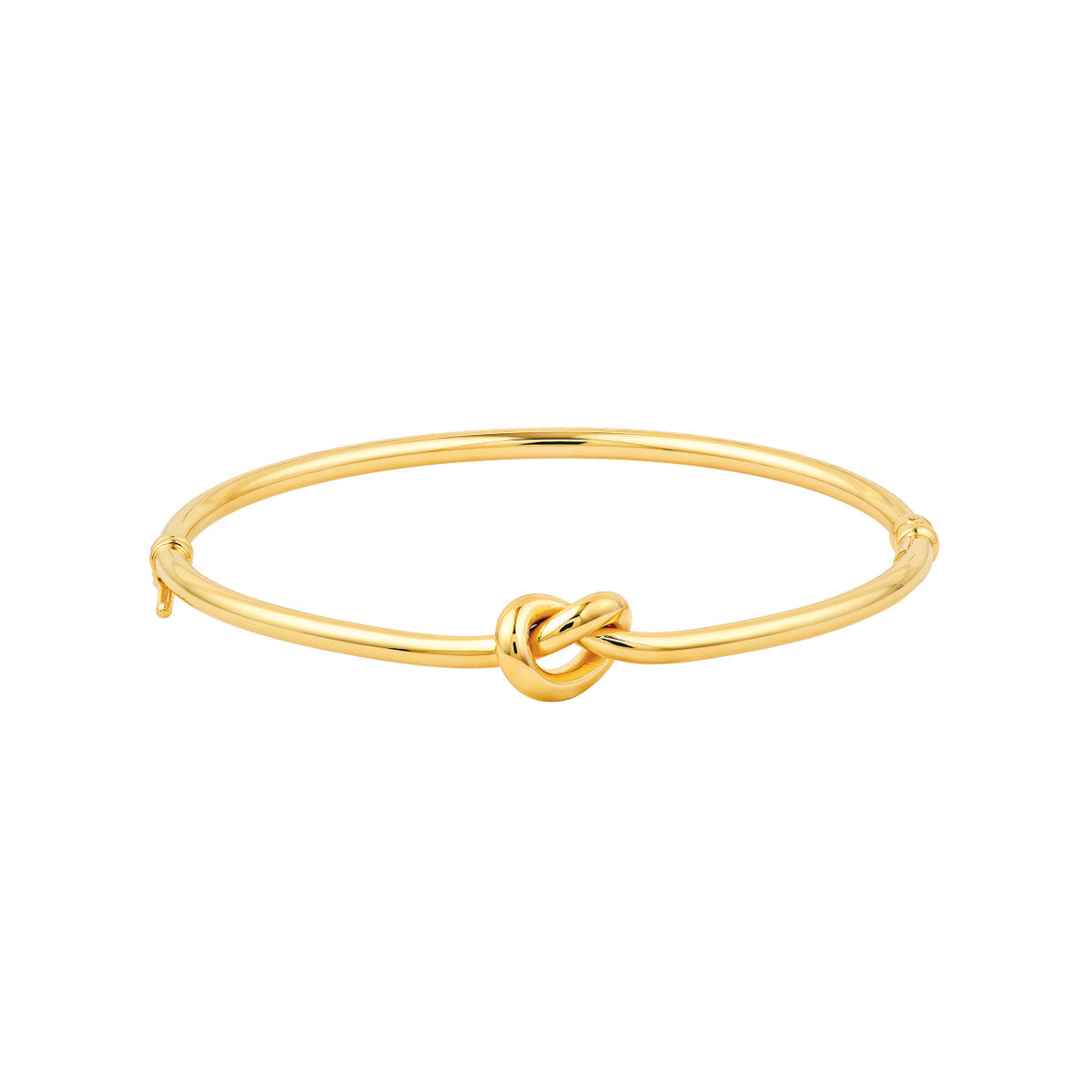 14K YELLOW GOLD 3MM LOVE KNOT BANGLE BRACELET TM029519-14Y