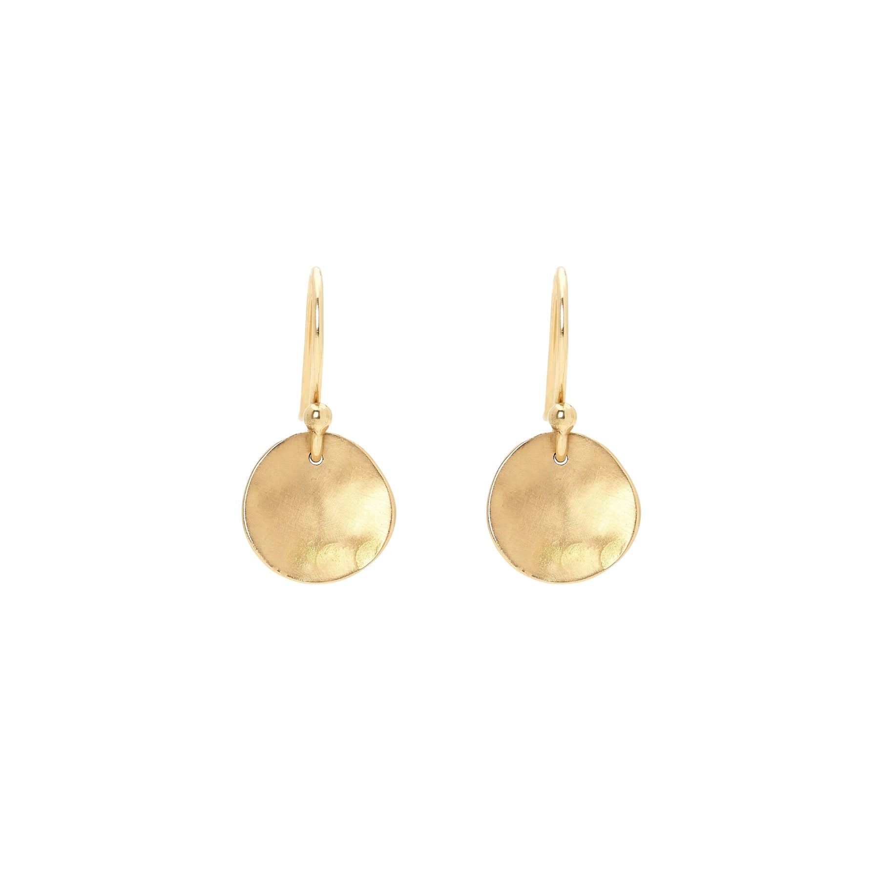 ANNE SPORTUN 18K YELLOW GOLD PETITE DISC EARRINGS  253-05032