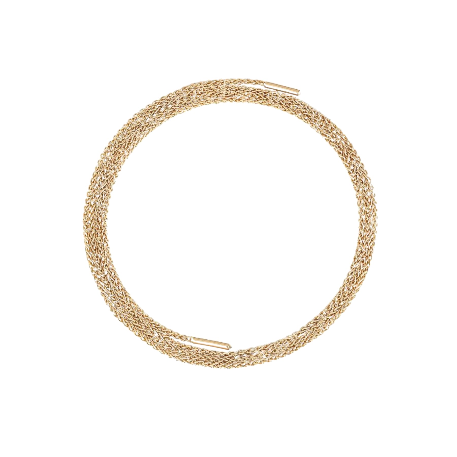 NOUVEL HERITAGE 18K YELLOW GOLD ROUNDED LATCH CHAIN