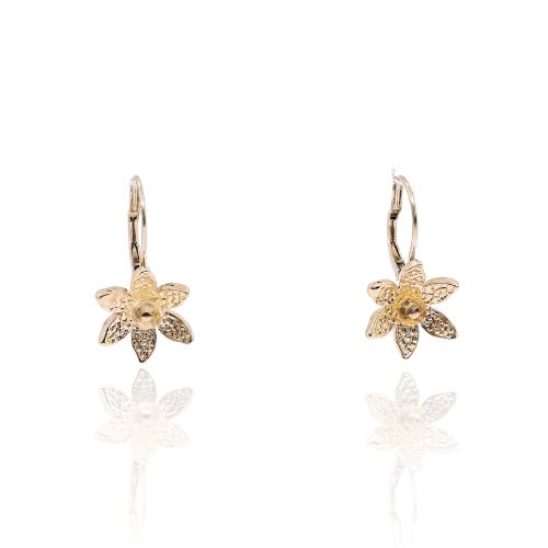 ESTATE JENNY LIN UPCYCLED HAMMERED FLOWER EARRINGS