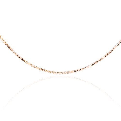 ESTATE 14K YELLOW GOLD 16-INCH GOLD BOX CHAIN NECKLACE