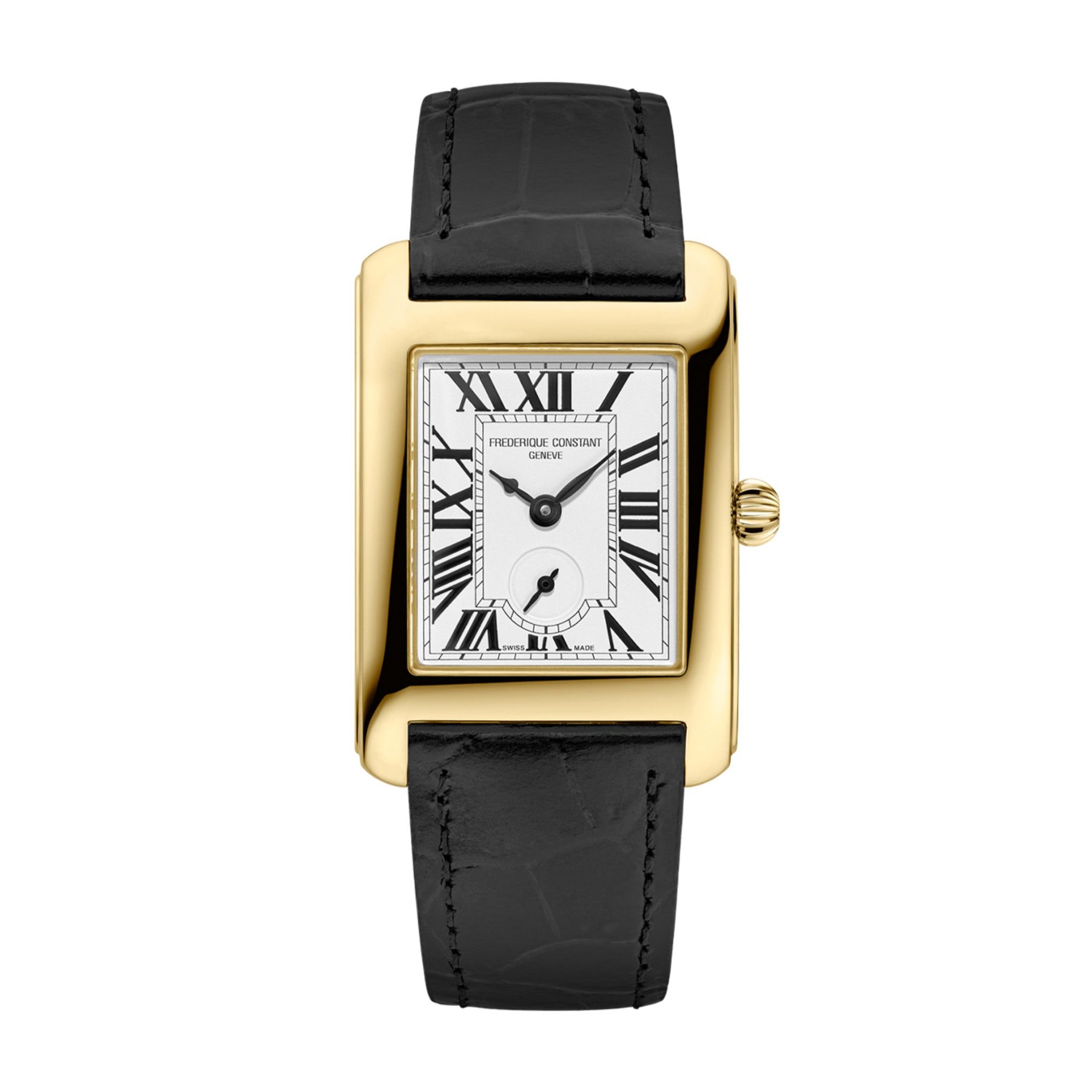 28MM FREDERIQUE CONSTANT CLASSICS CARREE SMALL SECONDS QUARTZ WATCH