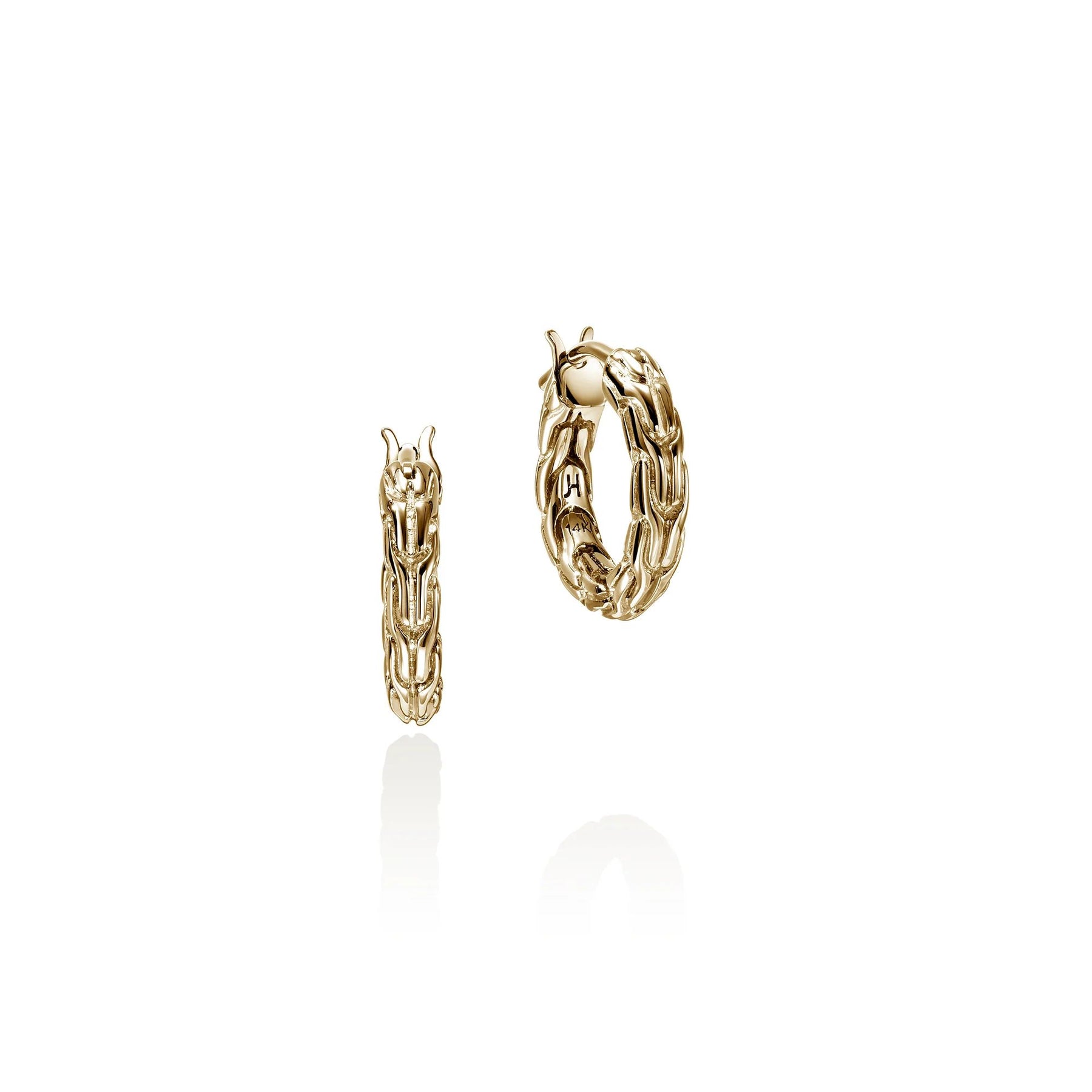 JOHN HARDY 18K YELLOW GOLD ESSENTIALS HOOP EARRINGS