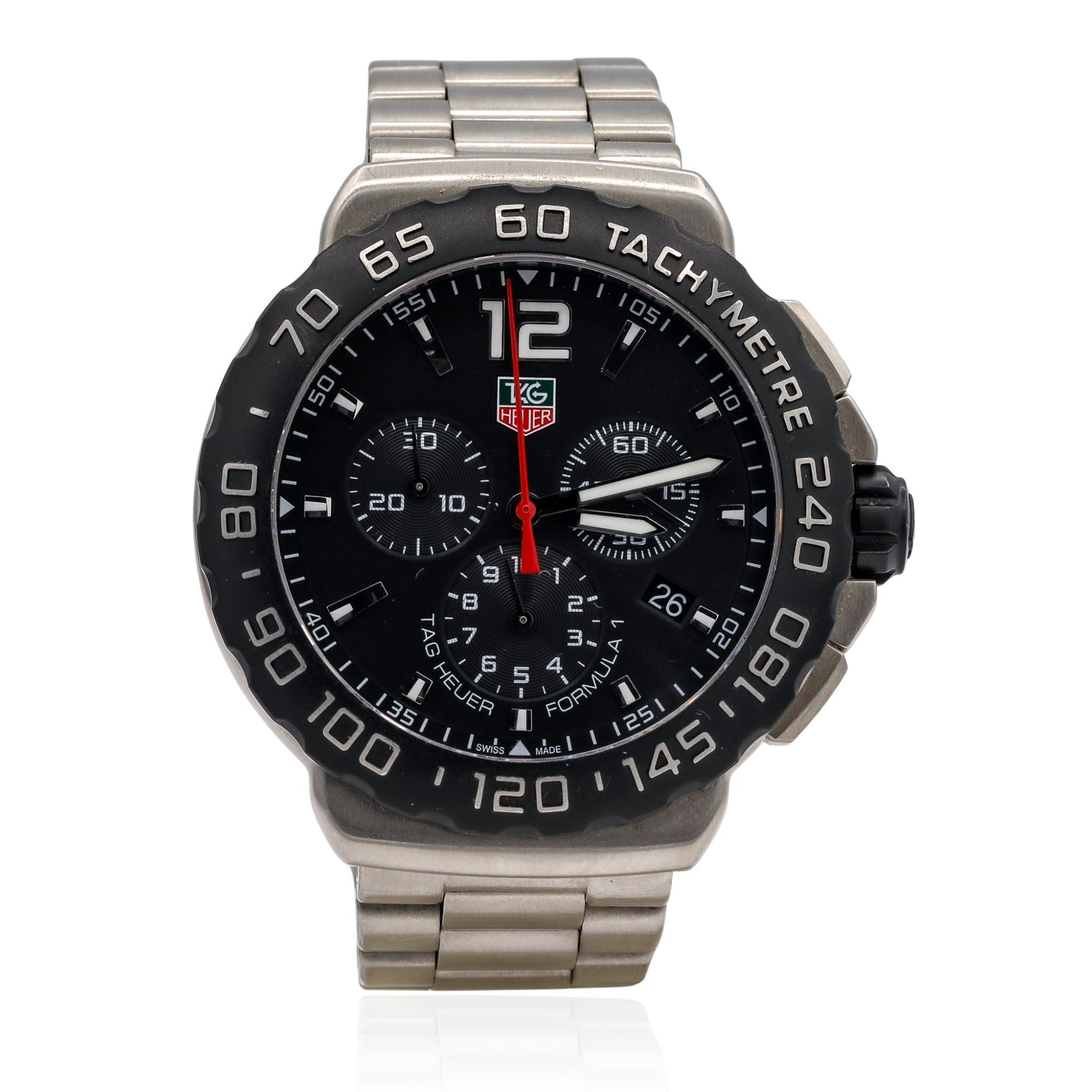 PRE-OWNED 43MM TAG HEUER FORMULA 1 QUARTZ CHRONOGRAPH WATCH CAU1110