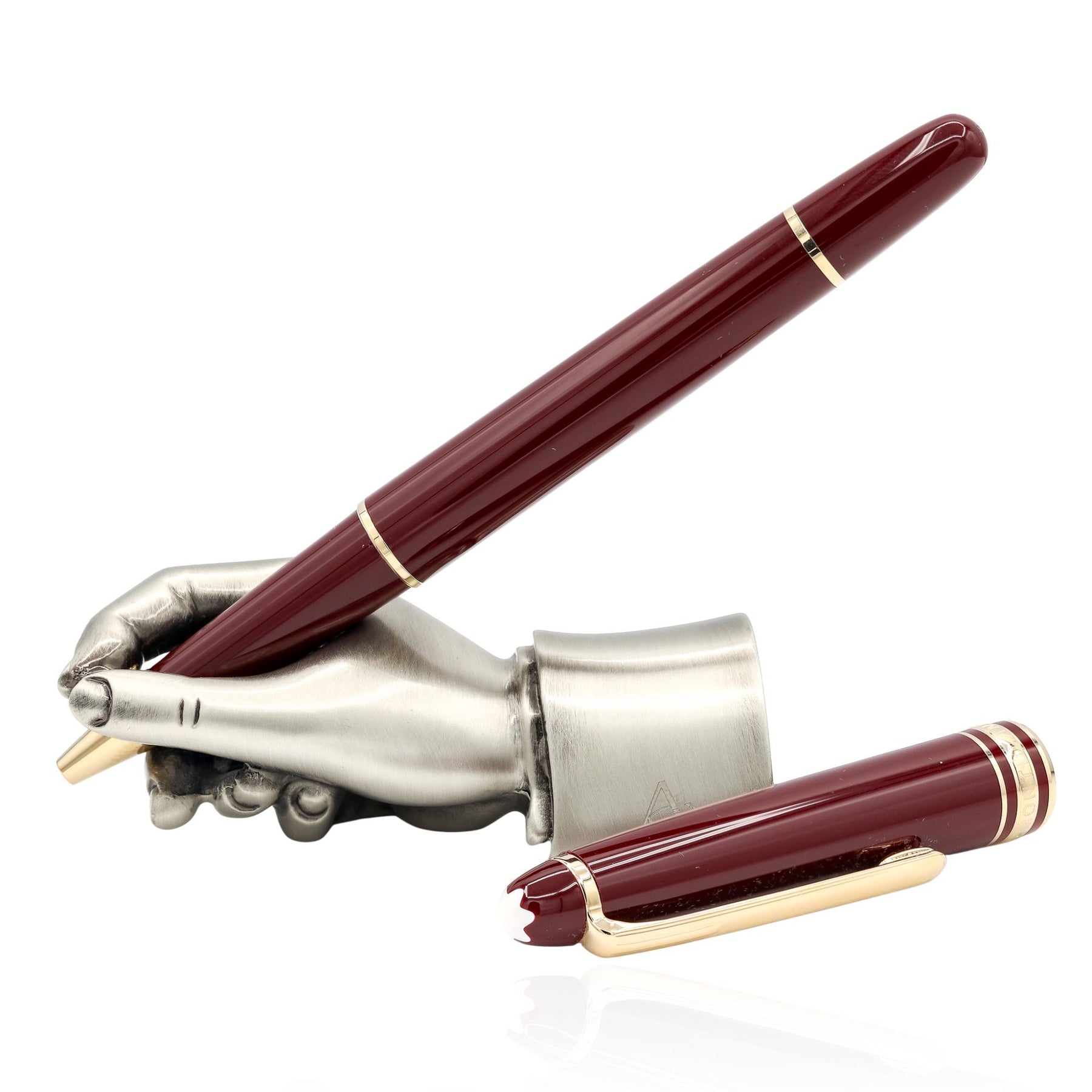 MONT BLANC MEISTERSTUCK BURGUNDY RED ROLLERBALL PEN MB133007