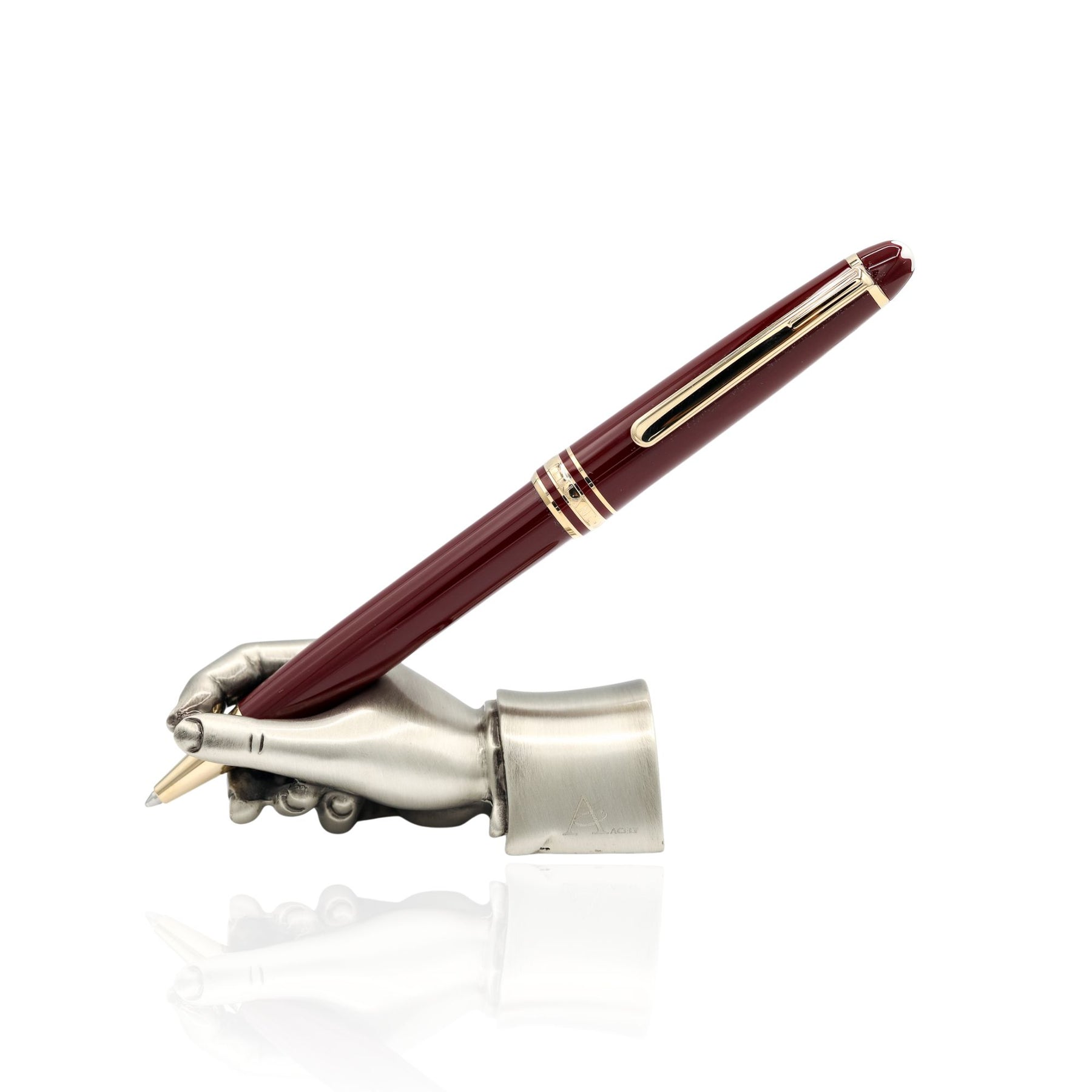MONTBLANC MEISTERSTUCK BURGUNDY RED BALLPOINT PEN MB133008