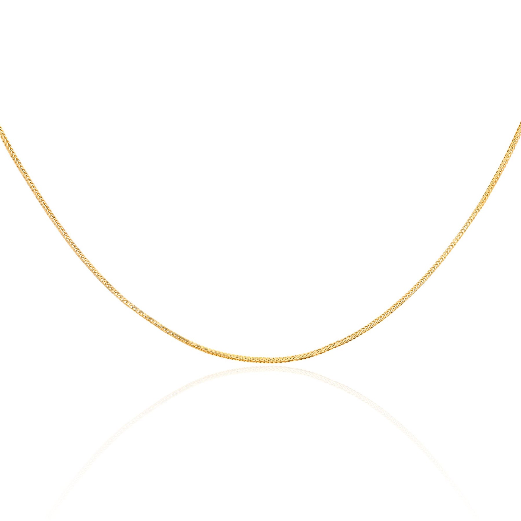 ESTATE 14K YELLOW GOLD 20-INCH WHEAT CHAIN NECKLACE