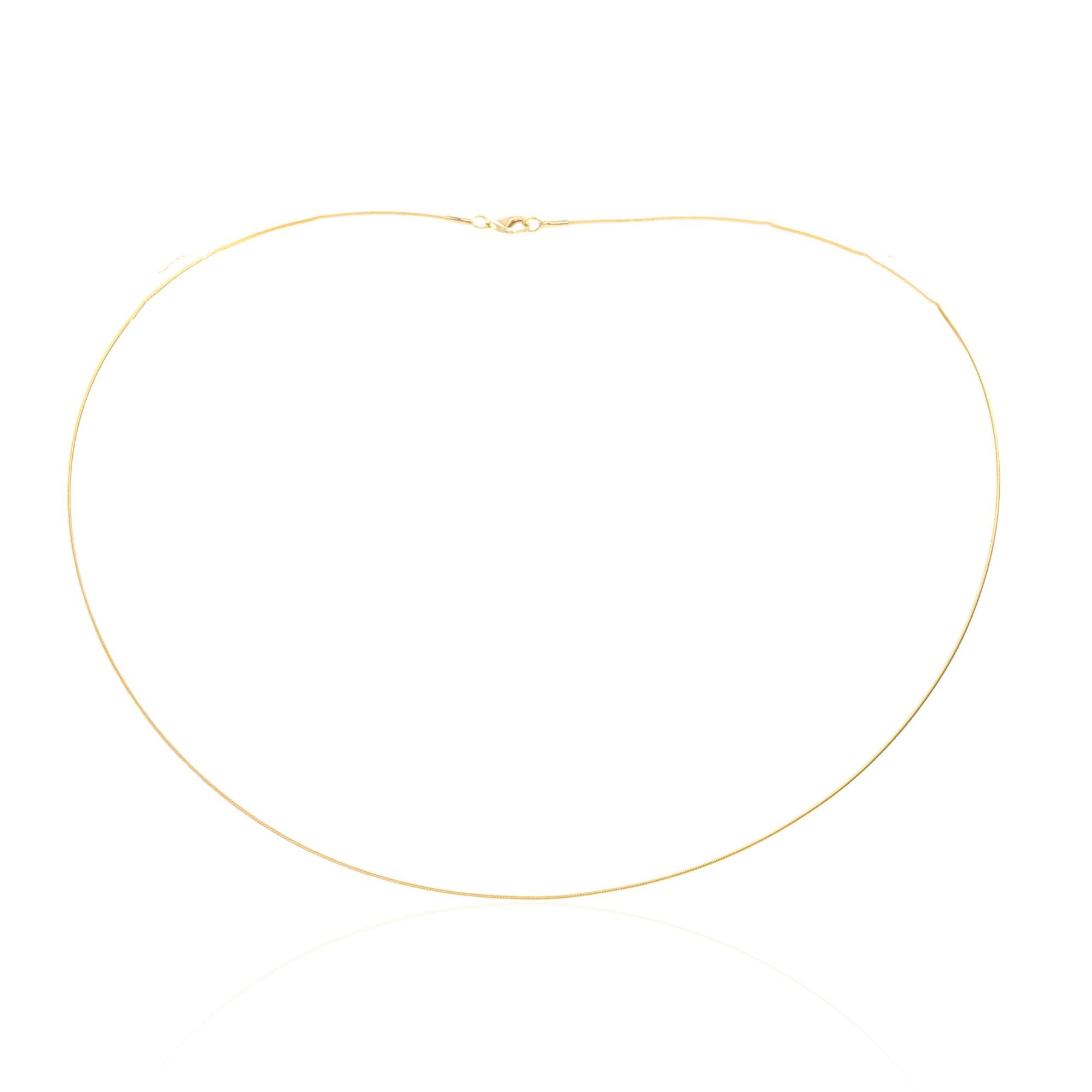 ESTATE 14K YELLOW GOLD 18-INCH WIRE NECKLACE