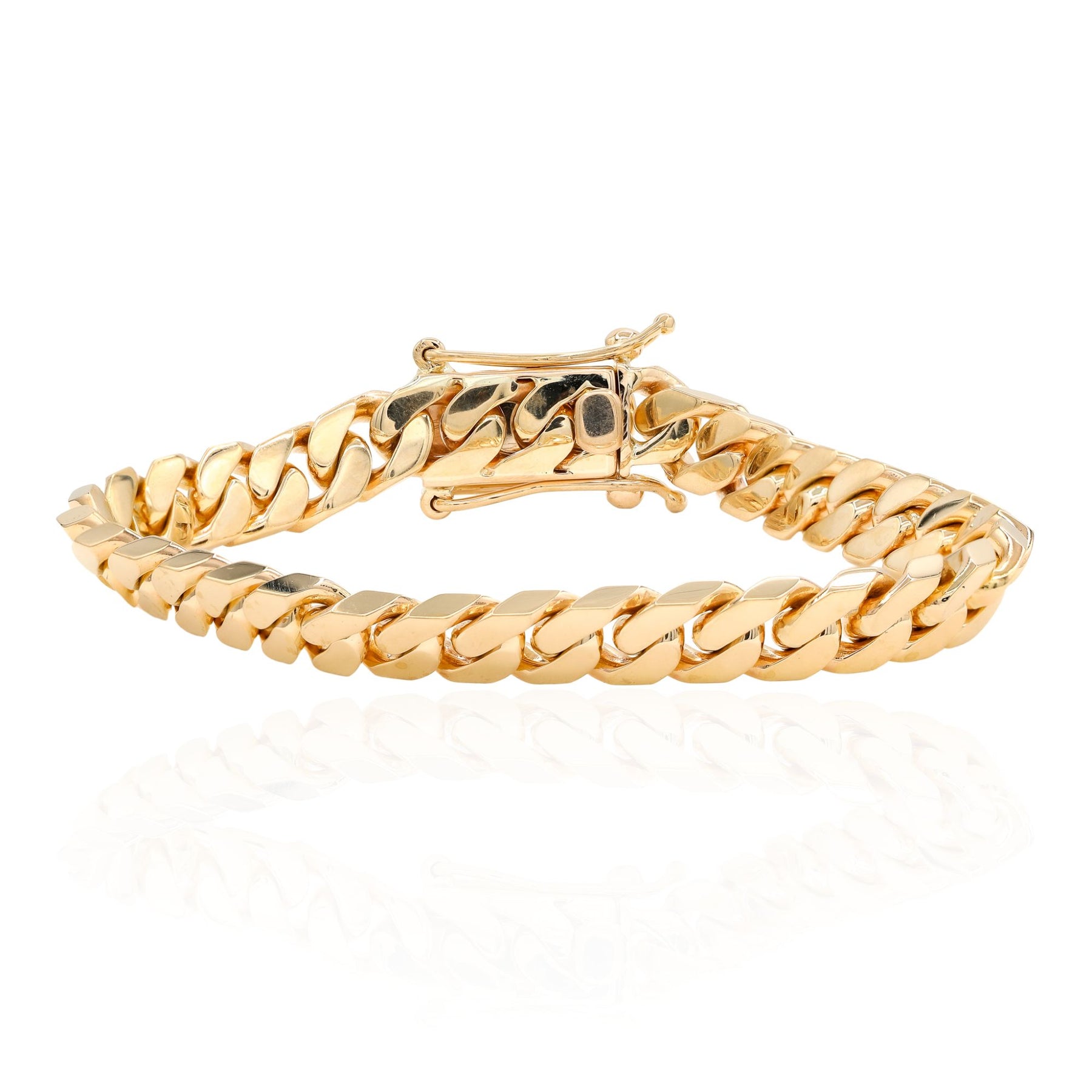 ESTATE 14K YELLOW GOLD CUBAN LINK BRACELET